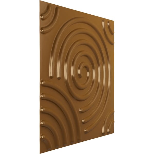 19 5/8in. W X 19 5/8in. H Spiral EnduraWall Decorative 3D Wall Panel Covers 2.67 Sq. Ft.